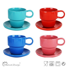 Hochwertige Solid Color Cup und Untertasse